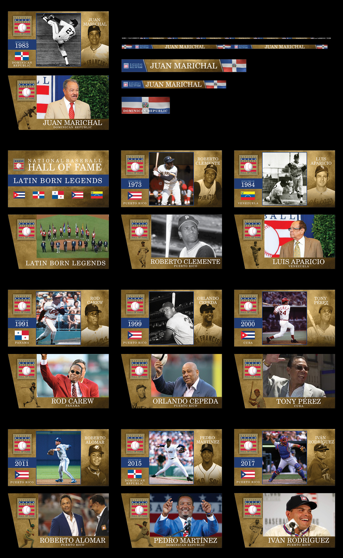 MLB Latin Born Legend Ceremony Digital Design