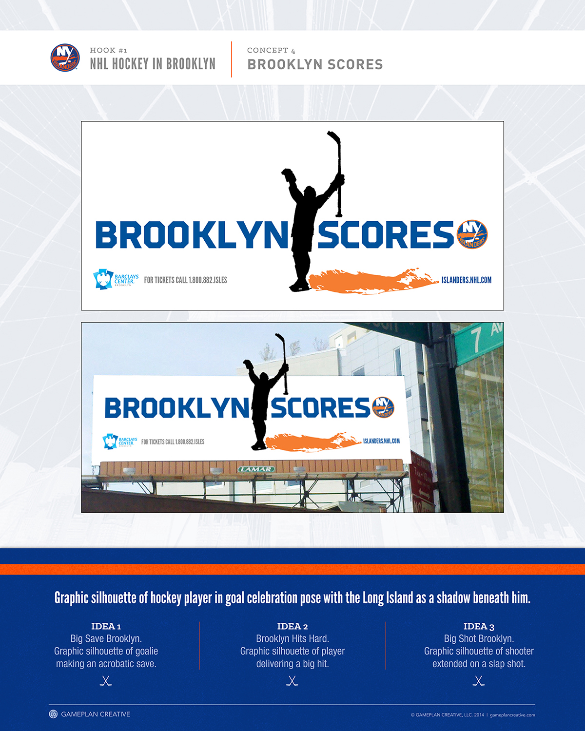 New York Islanders Pitch Boards Concepts