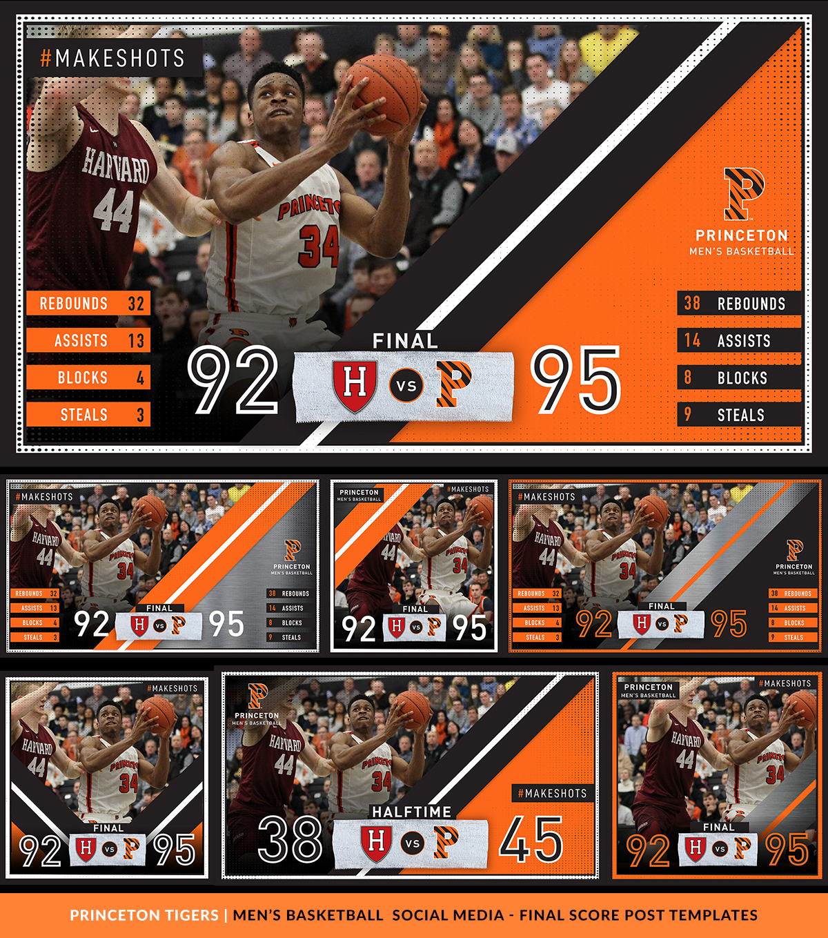 Princeton Tigers Athletic Brand Templates