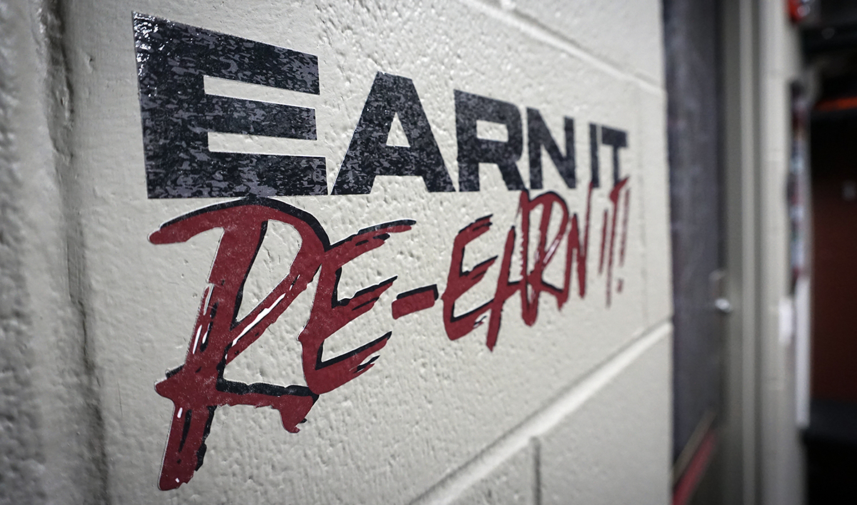 Saint Ignatius Hockey Locker Room Branding