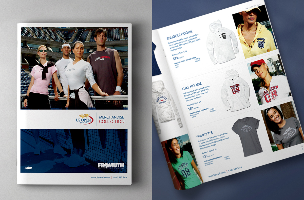 US Open Tennis Catalog Design