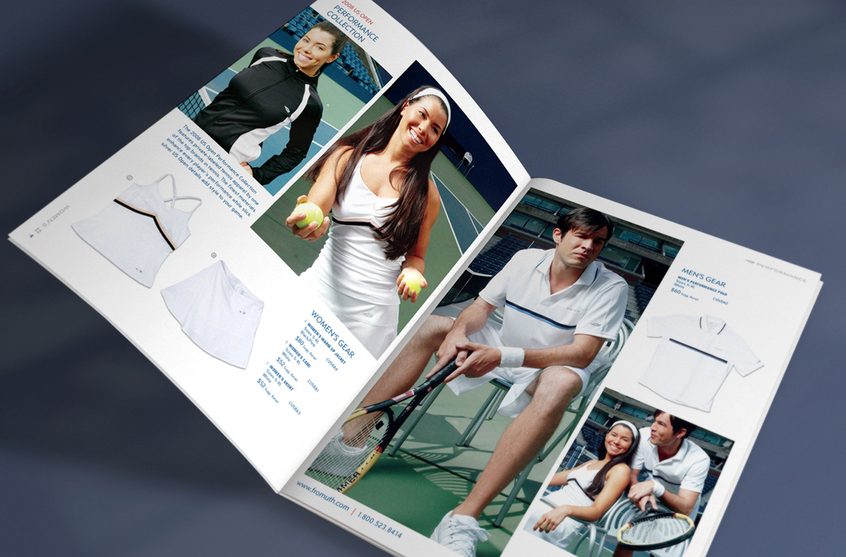 US Open Tennis Catalog Design