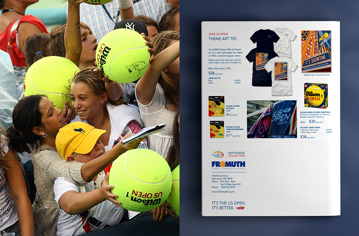 US Open Tennis Catalog Design